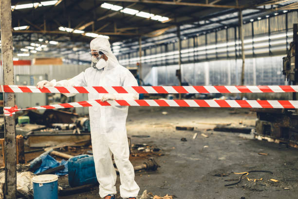 Professional Biohazard technician working in Springville, UT